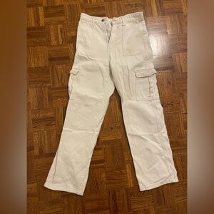 Cream Cargo Pants